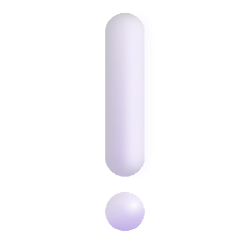 punto esclamativo bianco