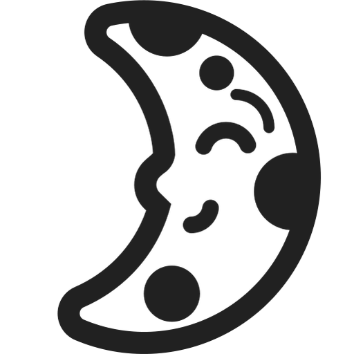faccina primo quarto di luna