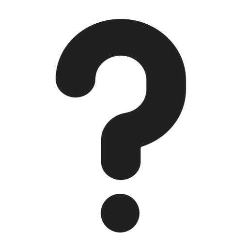 punto interrogativo bianco