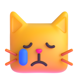wajah kucing menangis