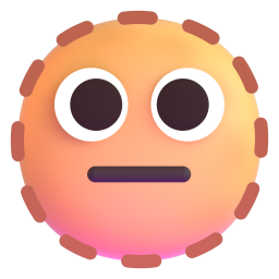 dotted line face