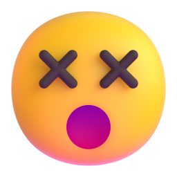 face with crossed-out eyes
