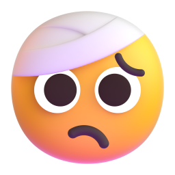 face with head-bandage