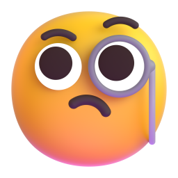 face with monocle