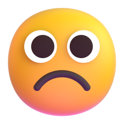 frowning face