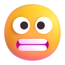grimacing face