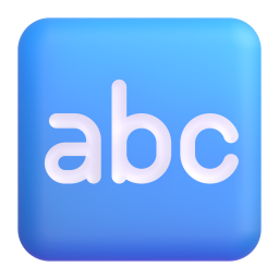 input latin letters