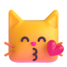 kissing cat
