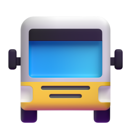 oncoming bus