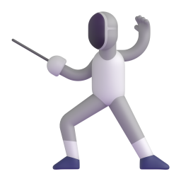 person fencing