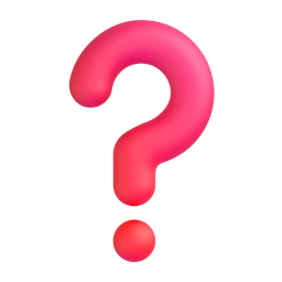 red question mark