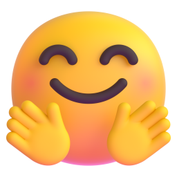 smiling face with open hands