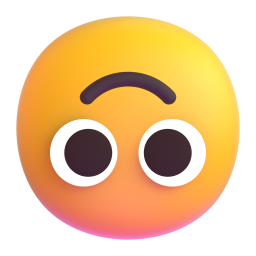 upside-down face