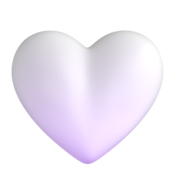 white heart
