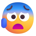 anxious face with sweat