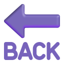 BACK arrow