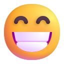 beaming face with smiling eyes