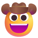 visage avec chapeau de cowboy