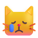 wajah kucing menangis
