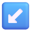 down-left arrow