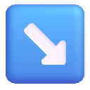 down-right arrow