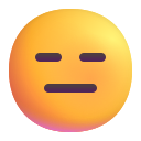 expressionless face