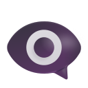 eye in speech bubble