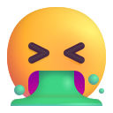 face vomiting
