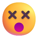 face with crossed-out eyes