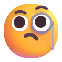 face with monocle
