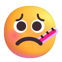 face with thermometer