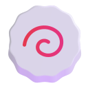 fish cake with swirl