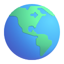 globe showing Americas