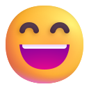 grinning face with smiling eyes