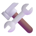 Hammer und Schraubenschlüssel