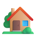 house with garden