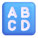 input latin uppercase