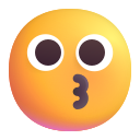 kissing face