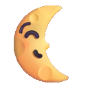 last quarter moon face