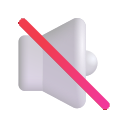 muted speaker