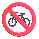 no bicycles