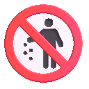 no littering