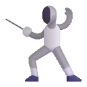 person fencing