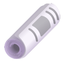 rolled-up newspaper