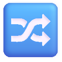 shuffle tracks button