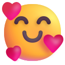 smiling face with hearts