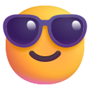 smiling face with sunglasses