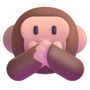 speak-no-evil monkey