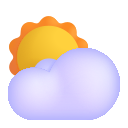 sun behind cloud