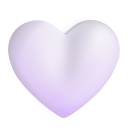 white heart
